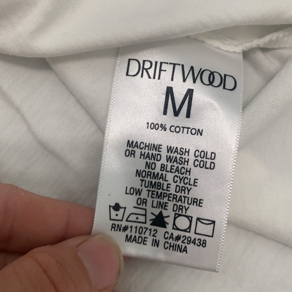 Driftwood Boho Floral Embroidered Classic Tee Short Sleeve Shirt - Picture 7 of 9